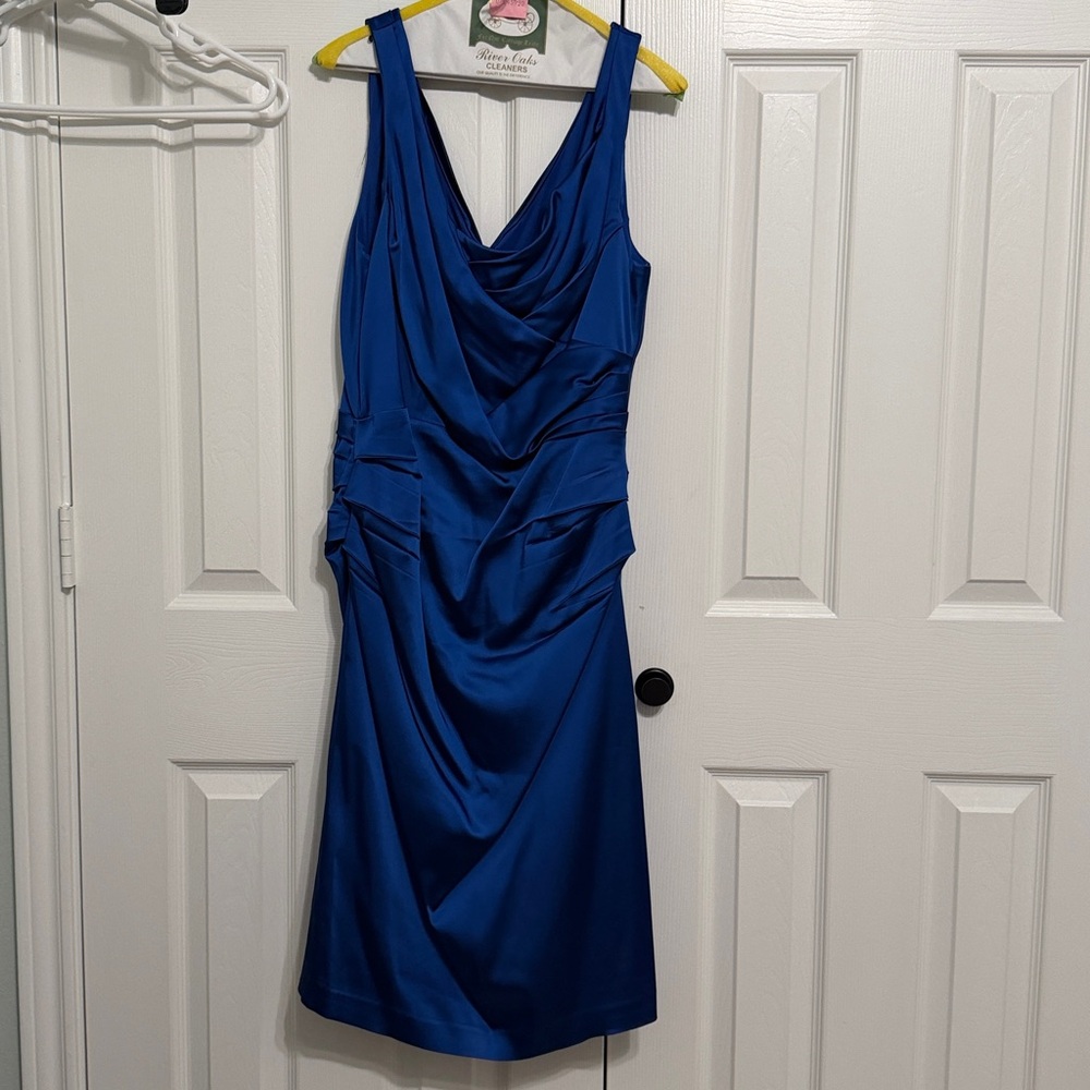 Suzi Chin for Maggy Boutique Vibrant Blue Dress